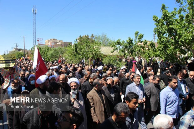 راهپیمایی روز قدس در سمنان 