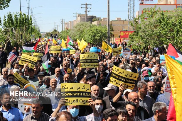 راهپیمایی روز قدس در سمنان