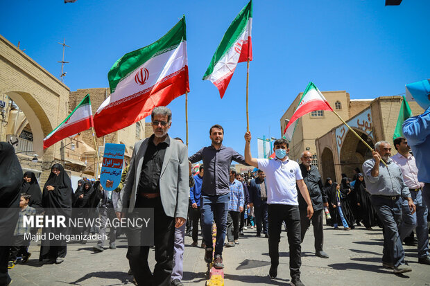 راهپیمایی روز جهانی قدس -  یزد