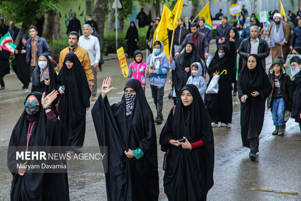 راهپیمایی روز قدس در بجنورد