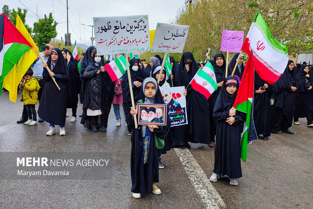 راهپیمایی روز قدس در بجنورد