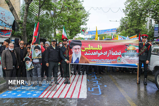 راهپیمایی روز قدس در بجنورد