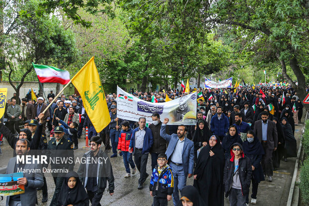 راهپیمایی روز قدس در بجنورد