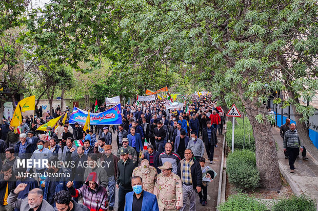 راهپیمایی روز قدس در بجنورد