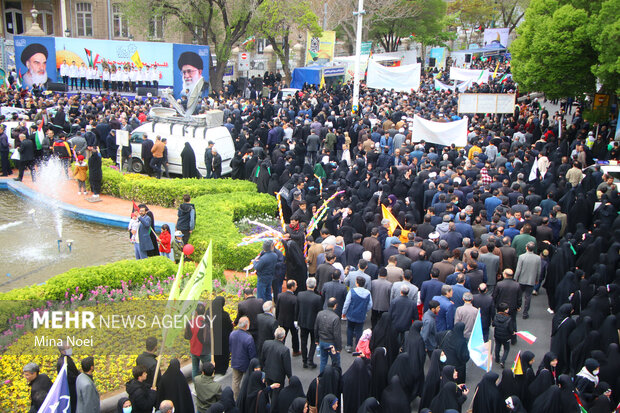 راهپیمایی روز جهانی قدس در تبریز