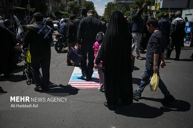 آغاز راهپیمایی روز جهانی قدس در تهران-۲