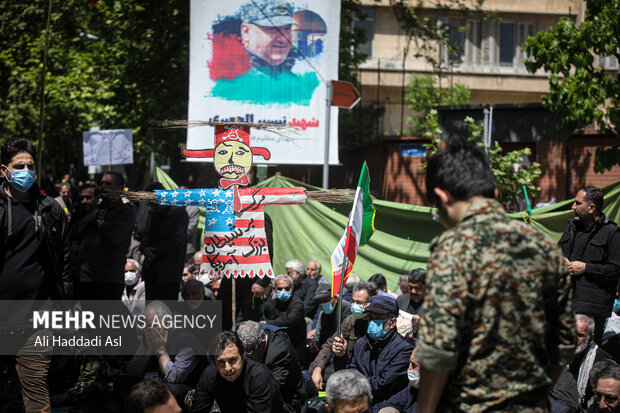 آغاز راهپیمایی روز جهانی قدس در تهران-۲