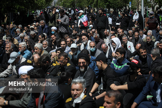 آغاز راهپیمایی روز جهانی قدس در تهران-۲