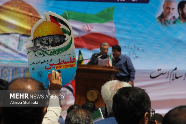 راهپیمایی باشکوه روز قدس در زاهدان