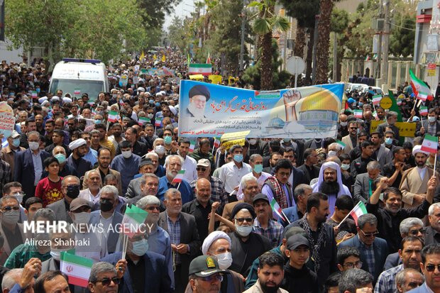 راهپیمایی باشکوه روز قدس در زاهدان