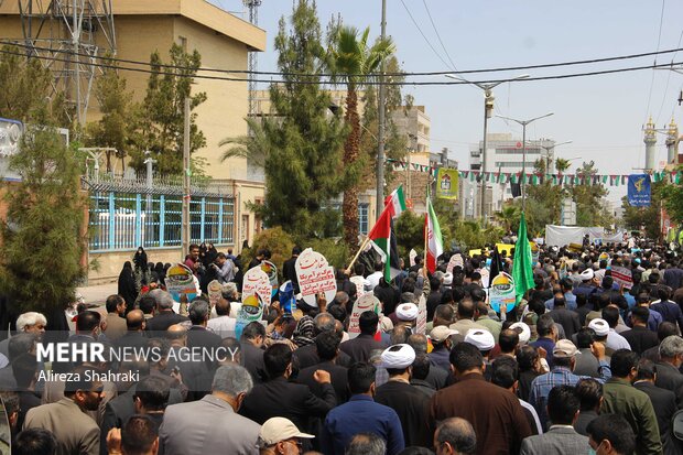 راهپیمایی باشکوه روز قدس در زاهدان