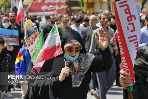 راهپیمایی روز قدس در خرم آباد