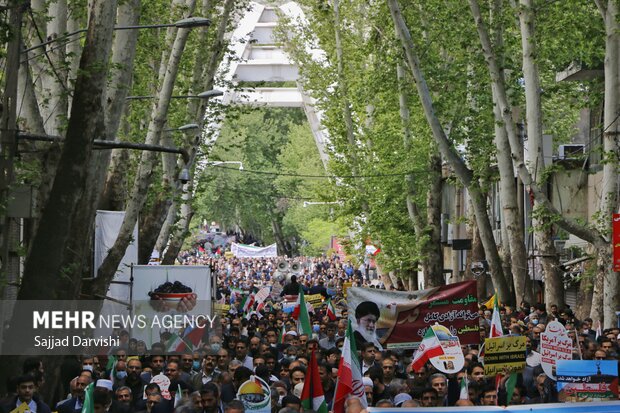 راهپیمایی روز قدس در خرم آباد