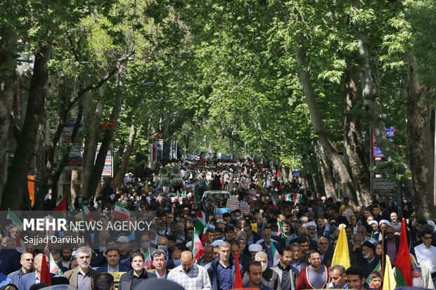 راهپیمایی روز قدس در خرم آباد