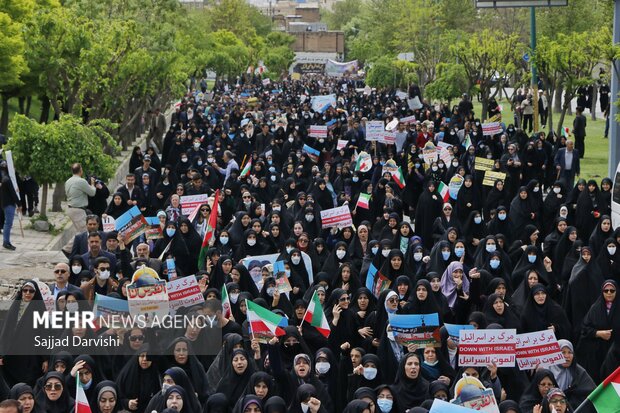 راهپیمایی روز قدس در خرم آباد