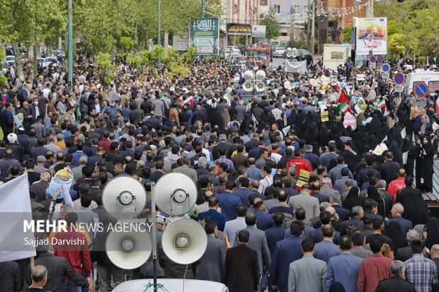 راهپیمایی روز قدس در خرم آباد