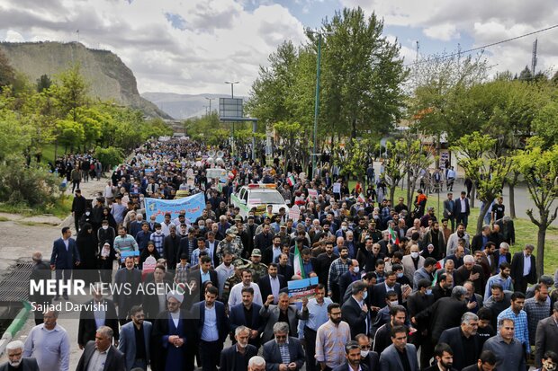 راهپیمایی روز قدس در خرم آباد