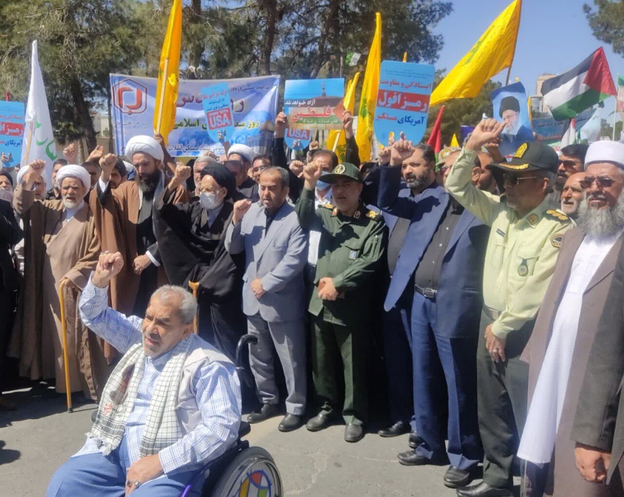 خروش مردم خراسان جنوبی در دفاع از ملت مظلوم فلسطین