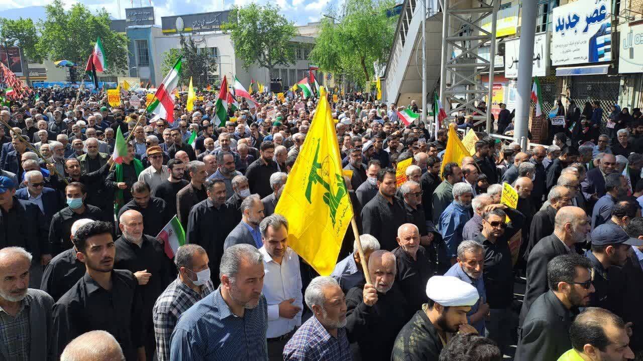 صحنه هایی از راهپیمایی روز قدس در گلستان