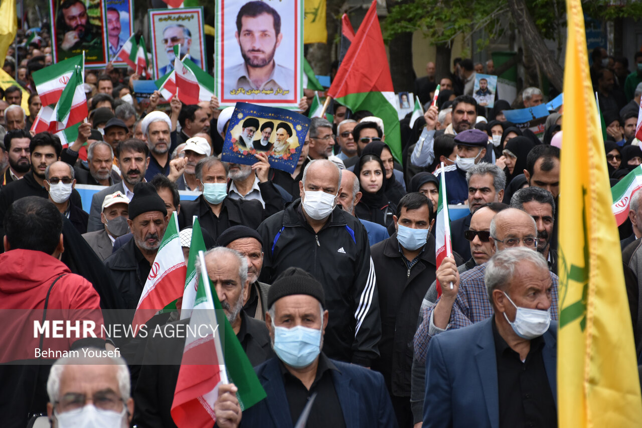 Mehr News Agency People of Arak hold rallies in solidarity with