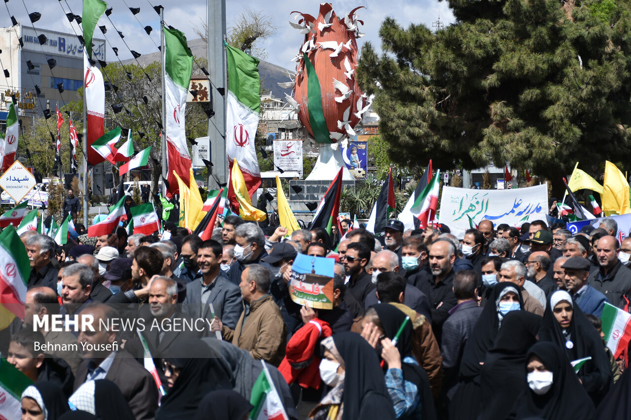 Mehr News Agency People of Arak hold rallies in solidarity with