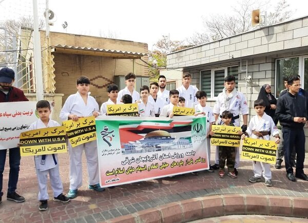 حضور پررنگ ورزشکاران آذربایجان شرقی در راهپیمایی روز جهانی قدس