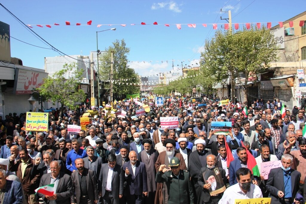 حضور پر شور مردم یاسوج در راهپیمایی روز قدس