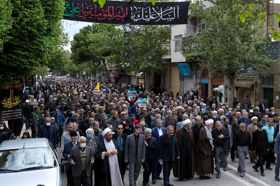 خروش ماندگار مردم قزوین در روز قدس