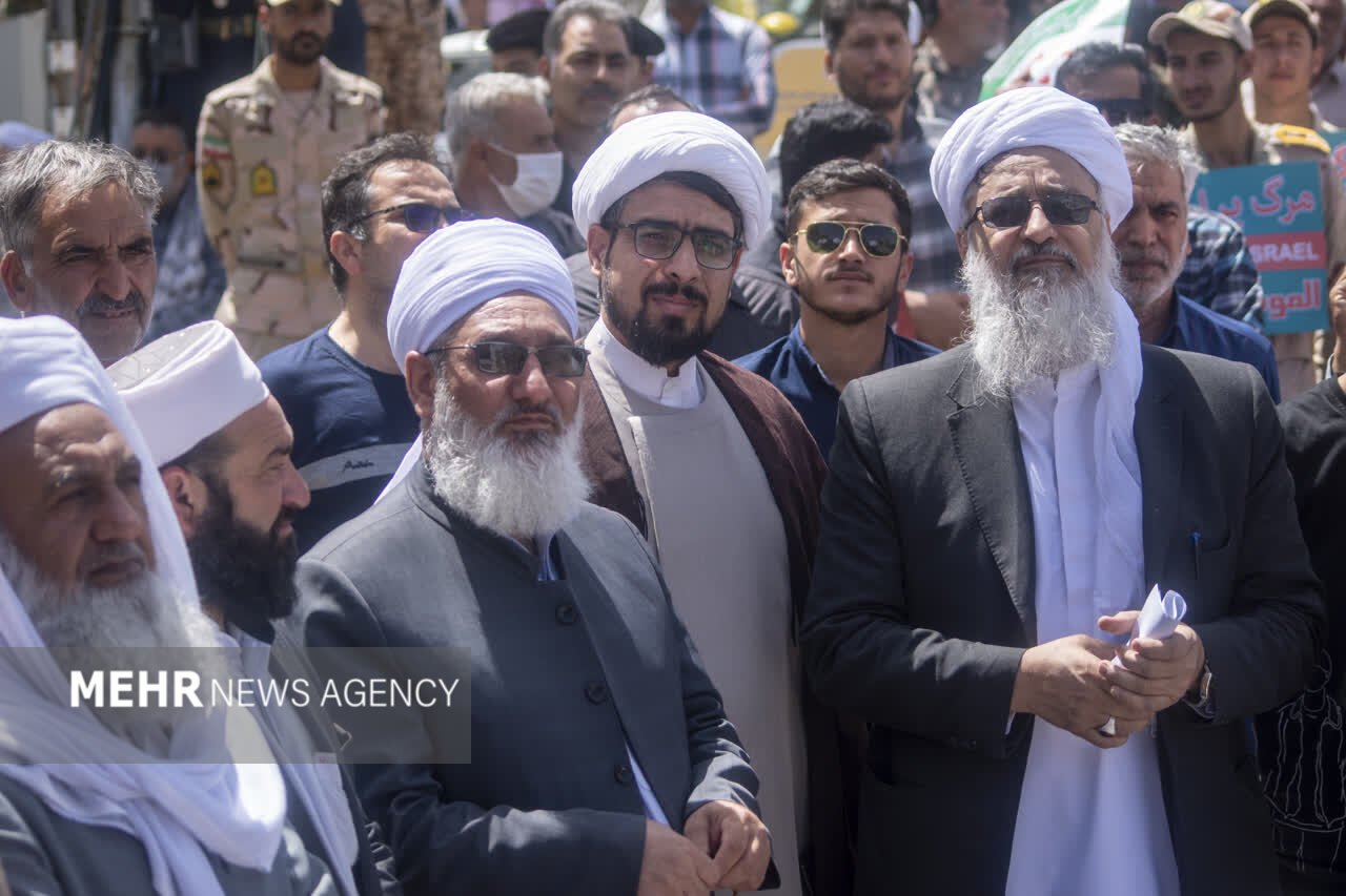 پیام یکپارچه مردم تایباد در راهپیمایی روز قدس