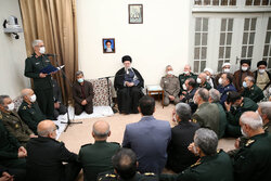 ایرانی مسلح افواج کے کمانڈروں اور سینیئر عہدیداروں کی رہبر معظم انقلاب سے ملاقات