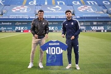 Iran's Moharrami reaches 100 matches at Dinamo Zagreb