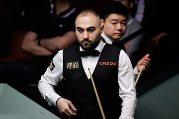 Iran snooker star beats Chinese opponent