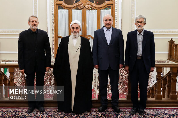 مراسم افطار رئیس فعلی و روسای سابق مجلس شورای اسلامی