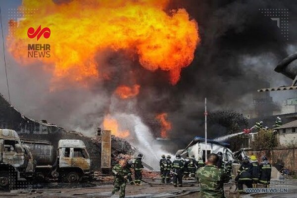 وقوع آتش‌سوزی در کارخانه‌ای در چین/ ۱۱ نفر جان باختند