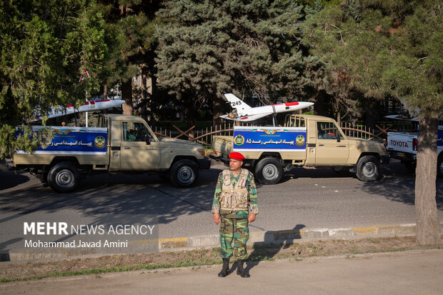 رژه نیروهای مسلح در استان قزوین