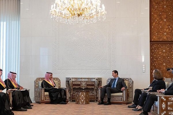 فیصل بن فرحان با بشار اسد دیدار کرد