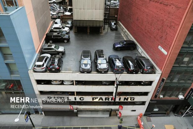 ریزش پارکینگ در نیویورک