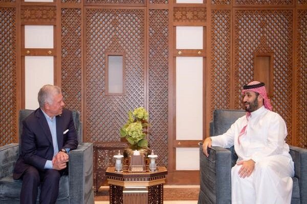 دیدار پادشاه اردن با ولیعهد سعودی در جده عربستان