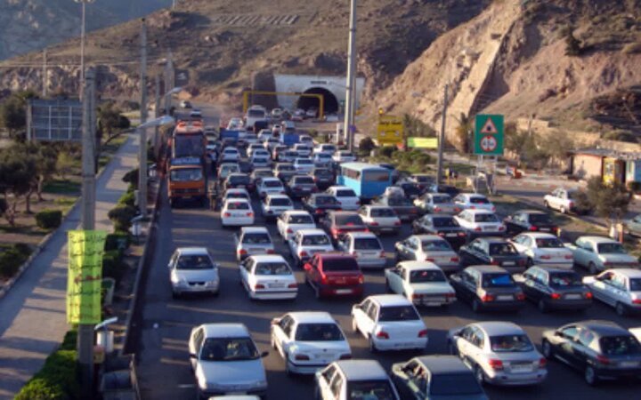 ترافیک در آزادراه قزوین - کرج