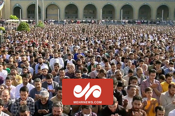 تصاویری از جمعیت کثیر مردم در نمازعیدسعید فطر در تهران