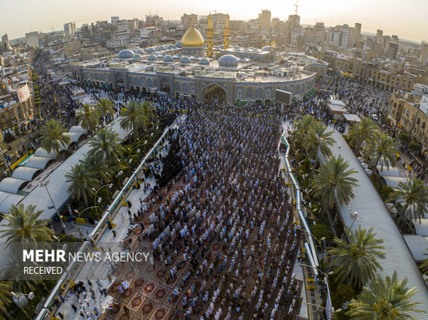 اقامه نماز عید فطر در کربلای معلی