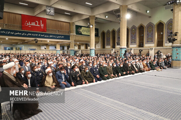 دیدار مسئولان، سفرای کشورهای اسلامی و جمعی از اقشار مختلف مردم با رهبر معظم انقلاب اسلامی