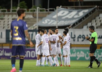 پیروزی تیم فوتبال هوادار برابر شمس آذر