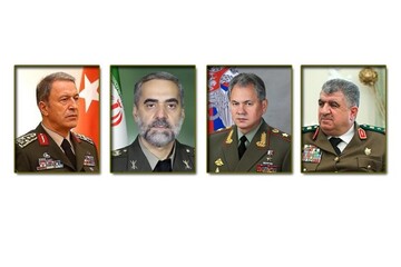 Four defense ministers stress fighting terrorism in Syria