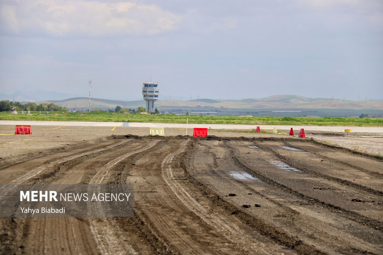 عملیات اجرایی نوسازی باند اصلی فرودگاه کرمانشاه آغاز شد