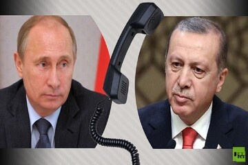 رایزنی اردوغان و پوتین درباره روابط دوجانبه و تحولات منطقه