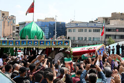 Funeral for Christian martyr