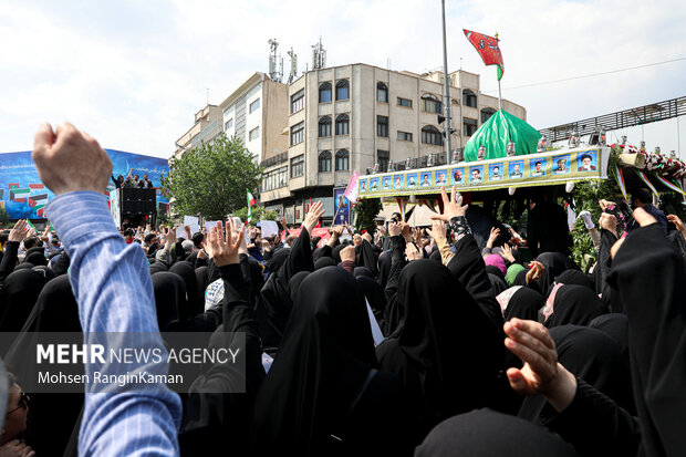 مراسم تشییع پیکر مطهر شهید جانی بت اوشانا