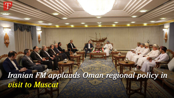 Iranian FM applauds Oman regional policy in visit to Muscat