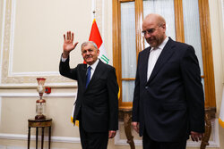 Iran's Parliamentary speaker meeting with Iraqi president